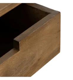 Zestaw 2 Stolików nocnych wiszących NOHENY 55 cm drewno mango