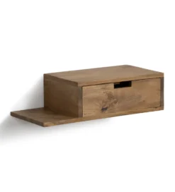 Zestaw 2 Stolików nocnych wiszących NOHENY 55 cm drewno mango