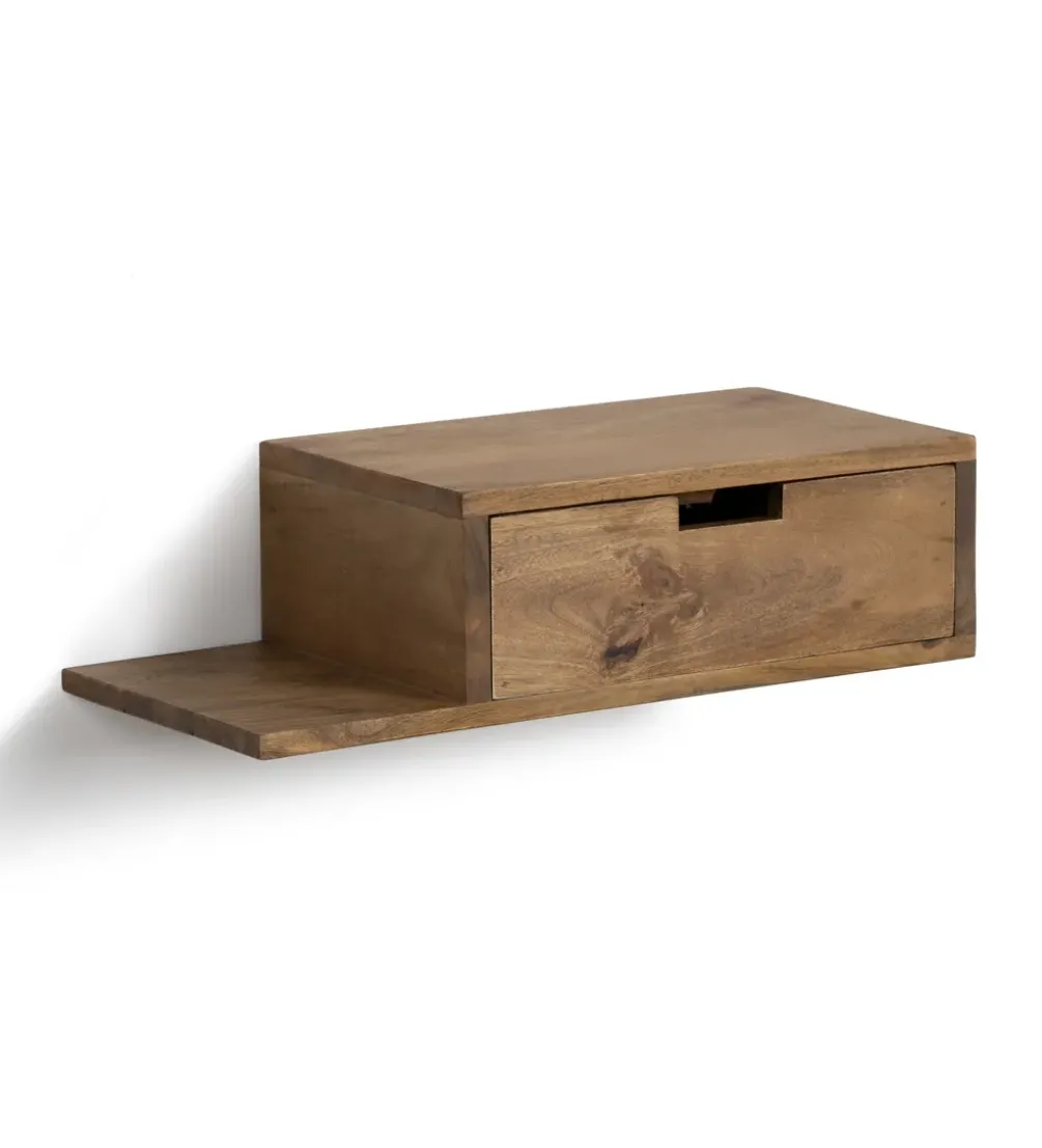 Zestaw 2 Stolików nocnych wiszących NOHENY 55 cm drewno mango