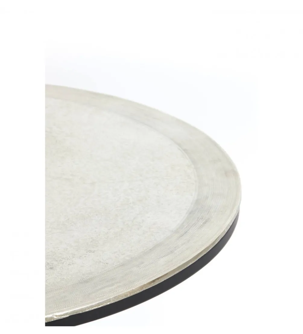 Zestaw 2 stolików TALCA 75 cm 67 cm nikiel