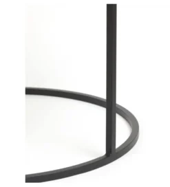 Zestaw 2 stolików TALCA 75 cm 67 cm nikiel